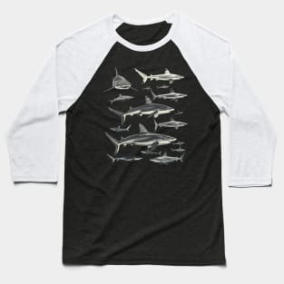 Shark Leaping Legends Baseball T-Shirt